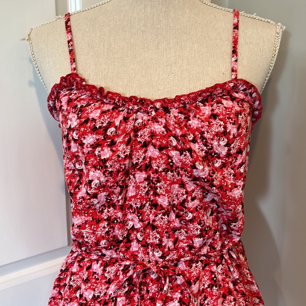 BOG COLLECTIVE PINK AND RED FLORAL JUMPSUIT - Picture 2 of 9
